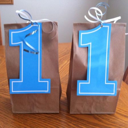 First Boy Birthday Treat Bags