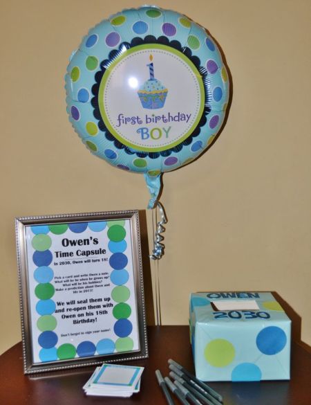 First Boy Birthday Time Capsule