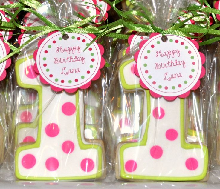 First Girl Birthday Cookie Idea