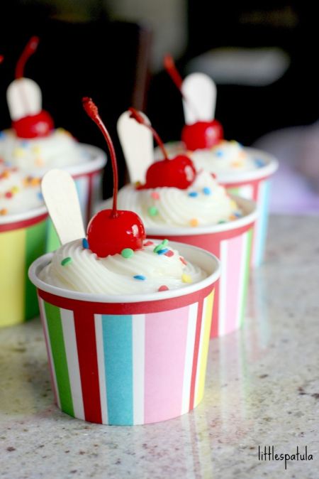 First Girl Birthday Ice Cream Idea