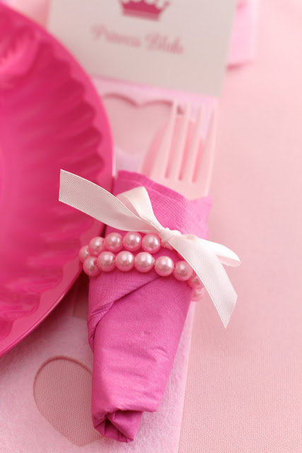 First Girl Birthday Pearl Napkin Ring
