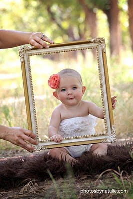 First Girl Birthday Photo Idea