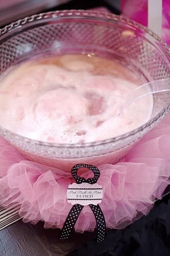 First Girl Birthday Punch Bowl Idea