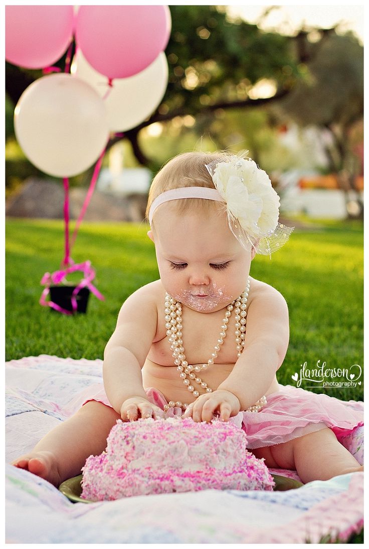 Sweet First Girl Birthday Photograph