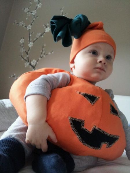 Toddler Halloween Pumpkin Costume Idea