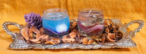 Gel Candle Wedding Favor Display