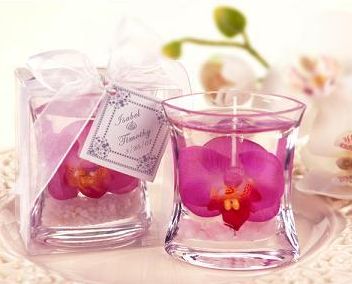 DIY Gel Candle Wedding Favor
