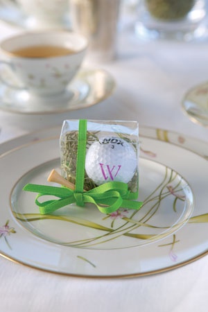 Monogrammed Golf Themed Wedding Favors