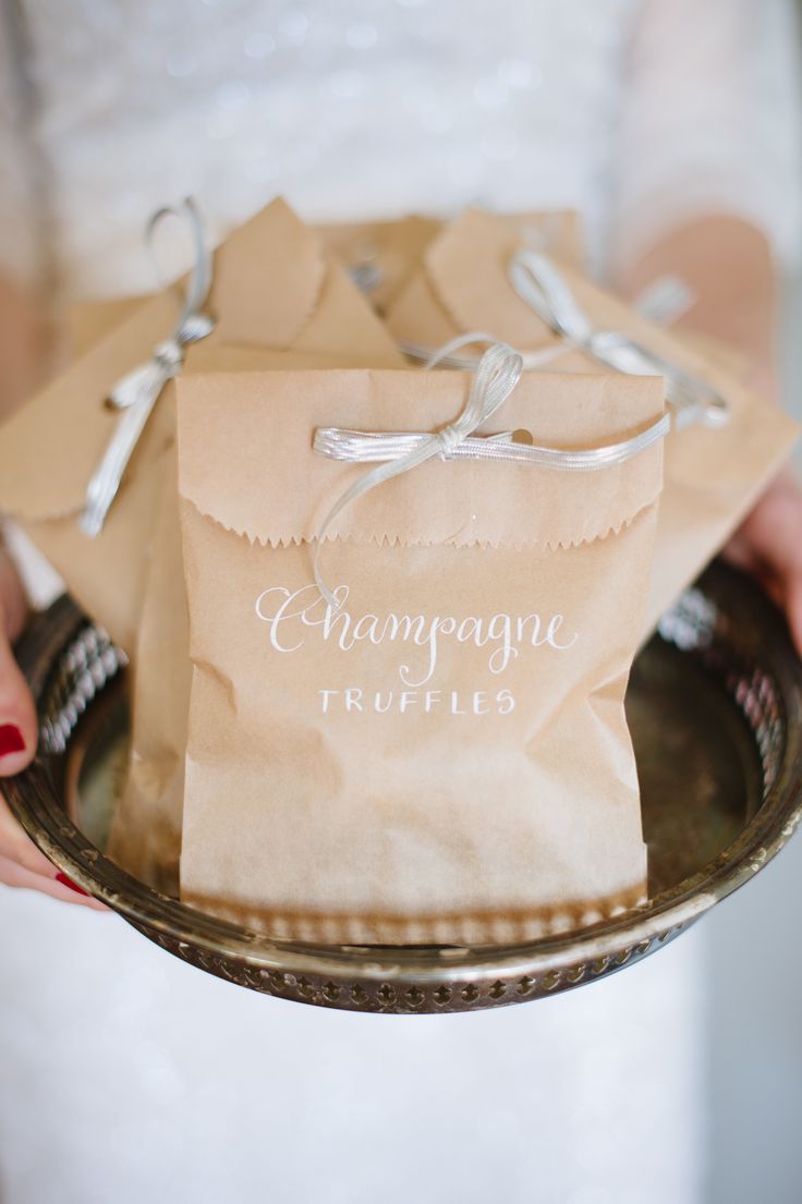 Gourmet Chocolate Truffle Wedding Favors