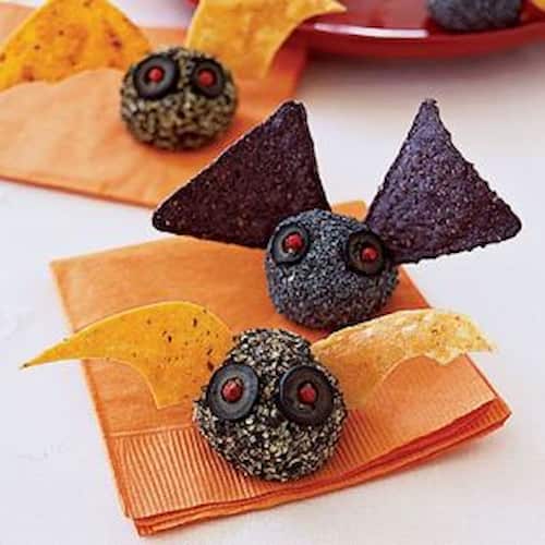 Halloween Cheeseball Bites