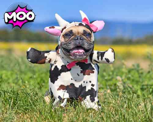 Halloween Dog Cow Costume Halloween Dog Cow Costume