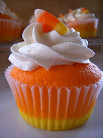 Candy Corn Halloween Cupcake Ideas