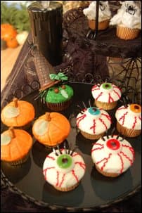 A Variety Of Halloween Cupcake Ideas