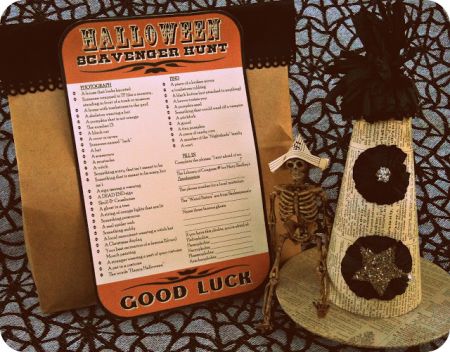 Scavenger Hunt Halloween Kids Games