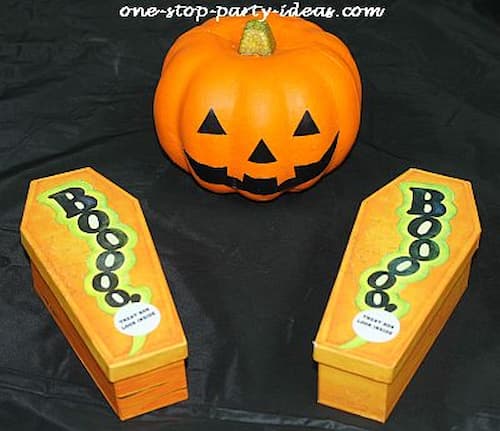 Halloween Coffin Favor Boxes Halloween Coffin Favor Boxes