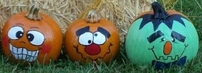 Painted Halloween Pumpkins
