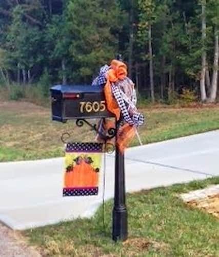 Halloween Mailbox Ribbon and Garden Flag