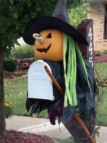 Halloween Witch Mailbox