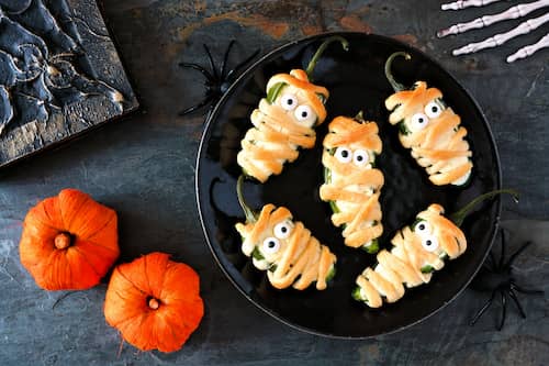 Halloween Pepper Appetizers