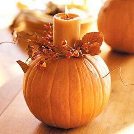 Candle Halloween Pumpkin Carving Idea