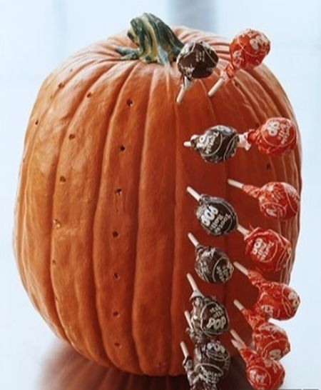 Candy Holder Halloween Pumpkin Carving Idea