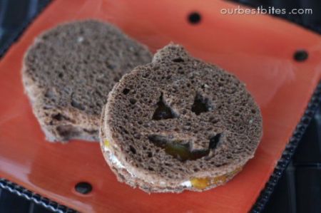 Jack-O-Lantern Sandwiches
