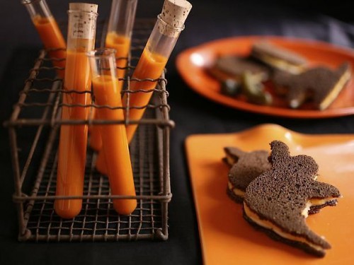 Halloween Soup And Sandwich