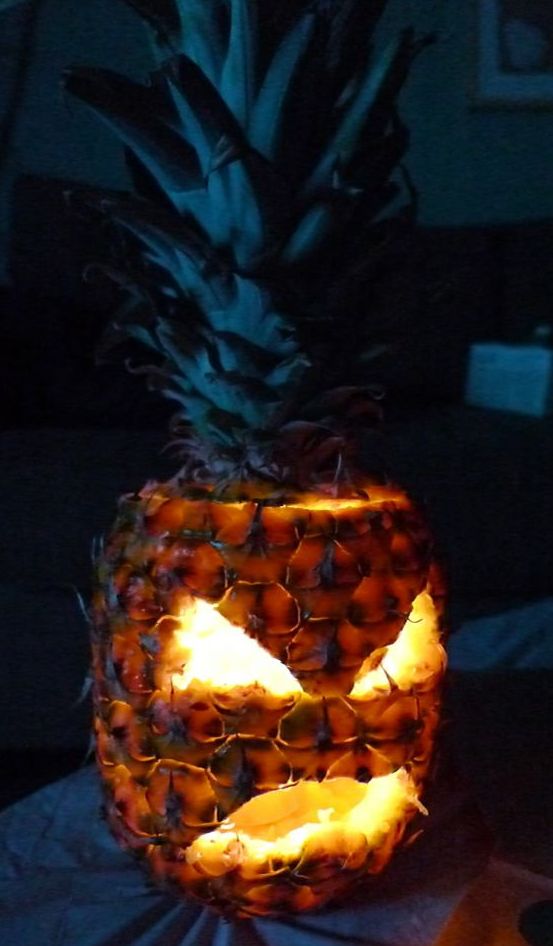 Halloween Pineapple Centerpiece