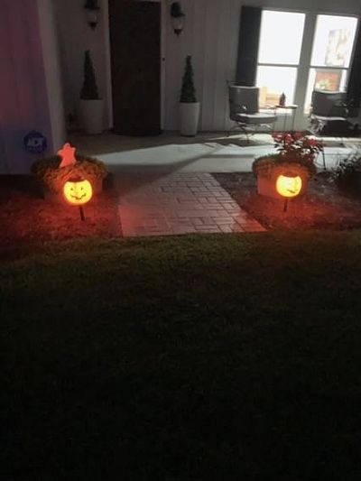 Halloween Yard Decoration Illluminated Pumpkins