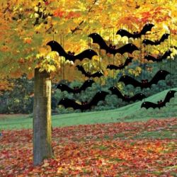 Flying Bats Halloween Yard Decorations