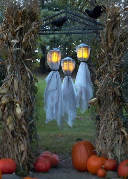 Ghost Lamps Halloween Yard Decorations