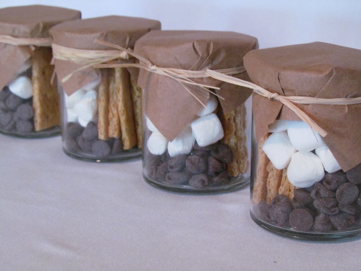 Handmade Chocolate Wedding Favor S'mores