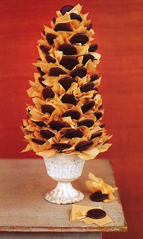 Handmade Chocolate Wedding Favor Sunflower Display