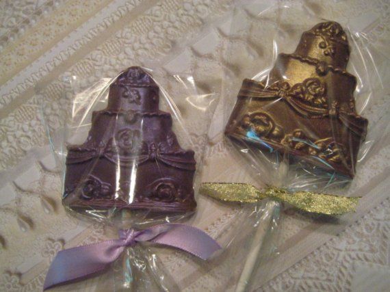 Handmade Chocolate Wedding Favor Cakes
