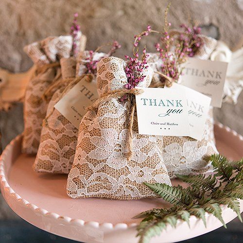 Rustic Homemade Wedding Favor Idea