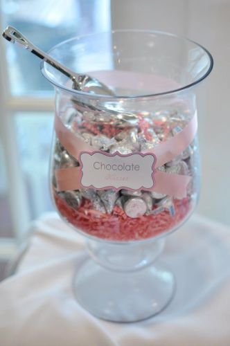 Hershey Kiss Wedding Favor Display