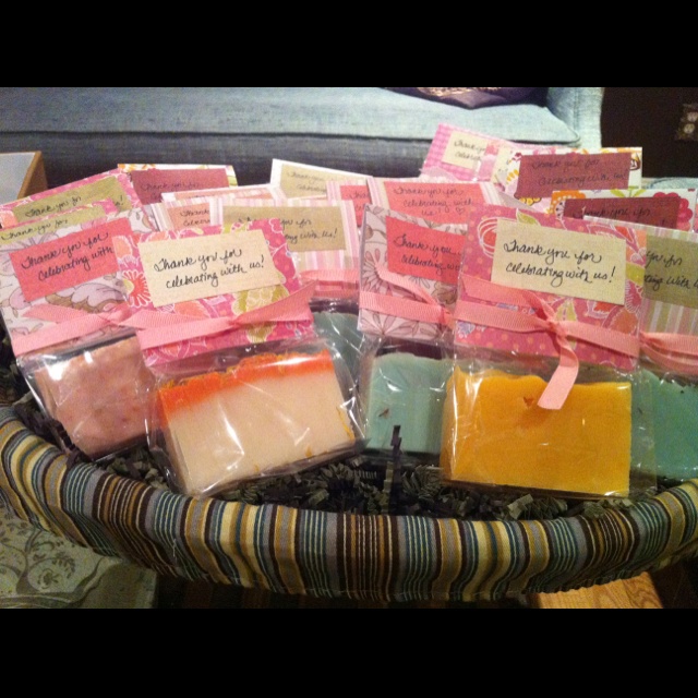 Stylish Homemade Soap Wedding Favor Idea