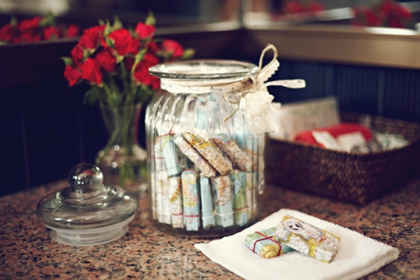 Unique Homemade Wedding Favor Soap Idea