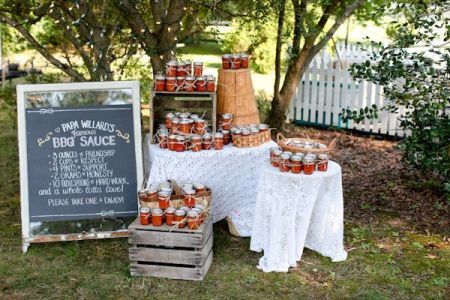 Ideas For Homemade Wedding Favors With BBQ Sauce