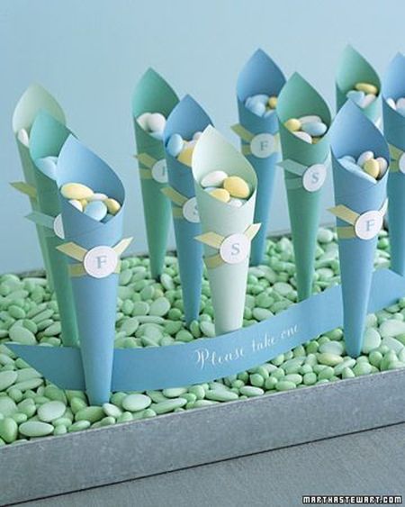 Jordan Almond Wedding Favor Cones