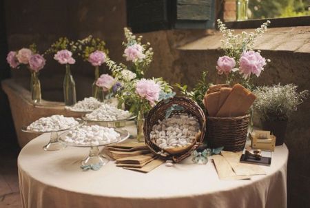 Jordan Almond Wedding Favor Presentation