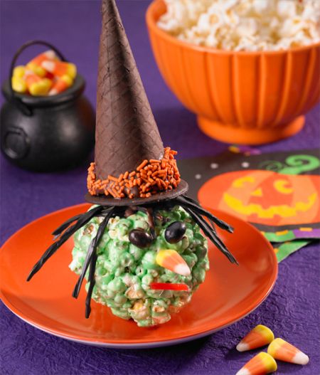 Popcorn Ball Halloween Treats For Kids