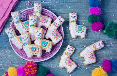 Llama Birthday Party Ideas Cookies