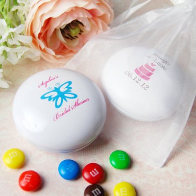 M&Ms Wedding Favor Tins