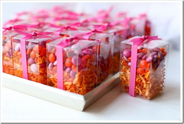Boxed M&Ms Wedding Favors
