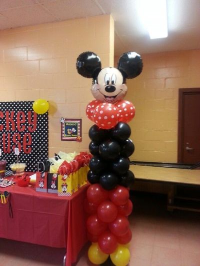 Mickey Mouse BIRTHDAY COLUMN Balloons Decorations Cake Gift Table Clubhouse 