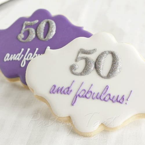 Planning A 50th Birthday Party Cookie Favor