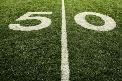Football 50 Yard Line Football 50 Yard Line