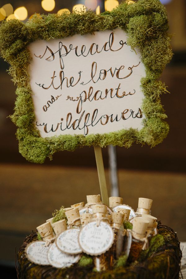 Seed Packet Wedding Favor Tubes