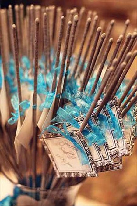 Elegant Sparklers For Wedding Display
